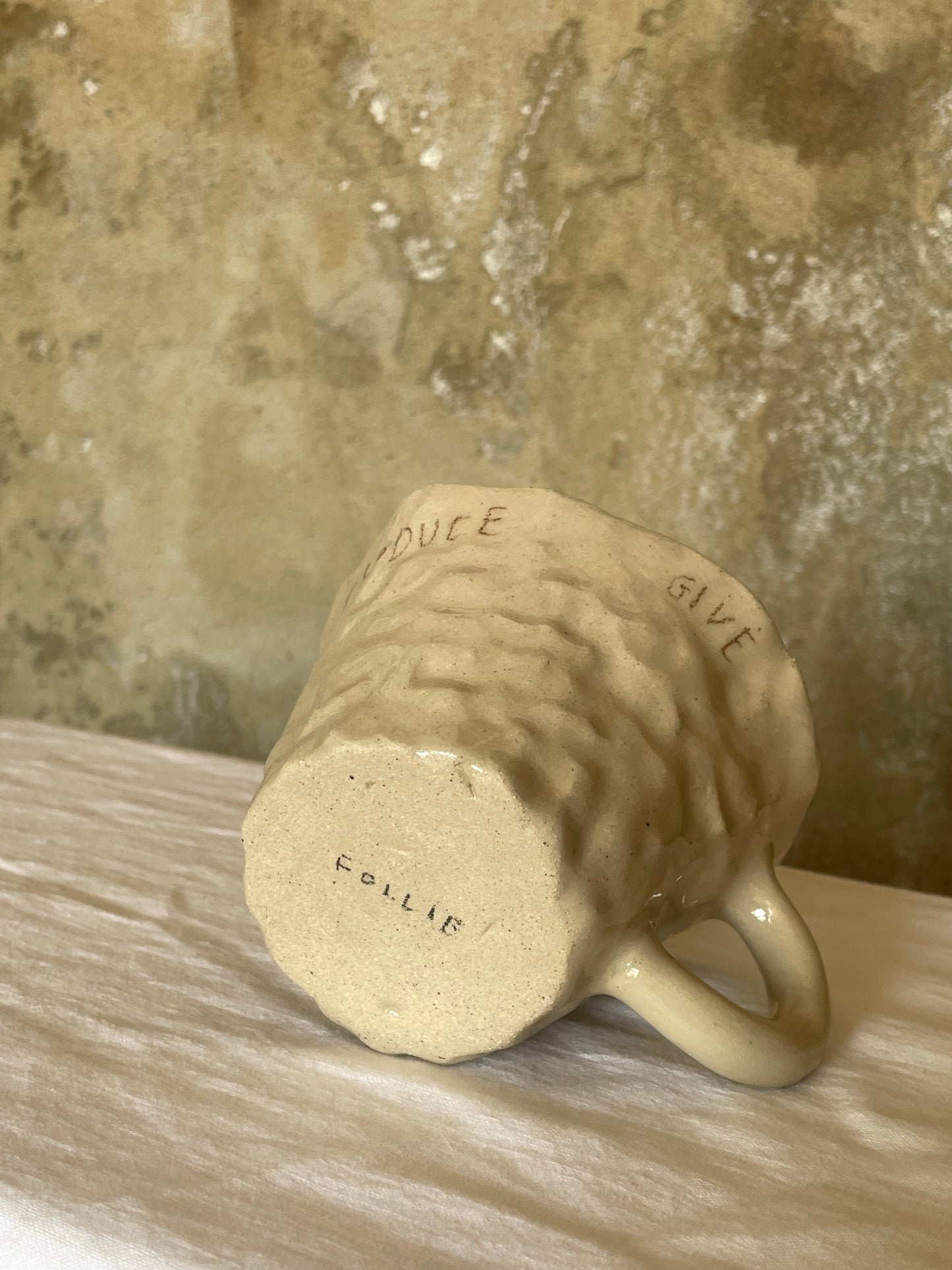 Ground, build, produce, give tea cup
