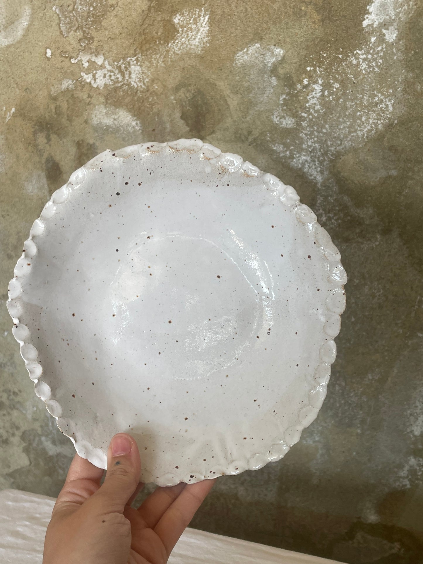 Frilled pasta dish