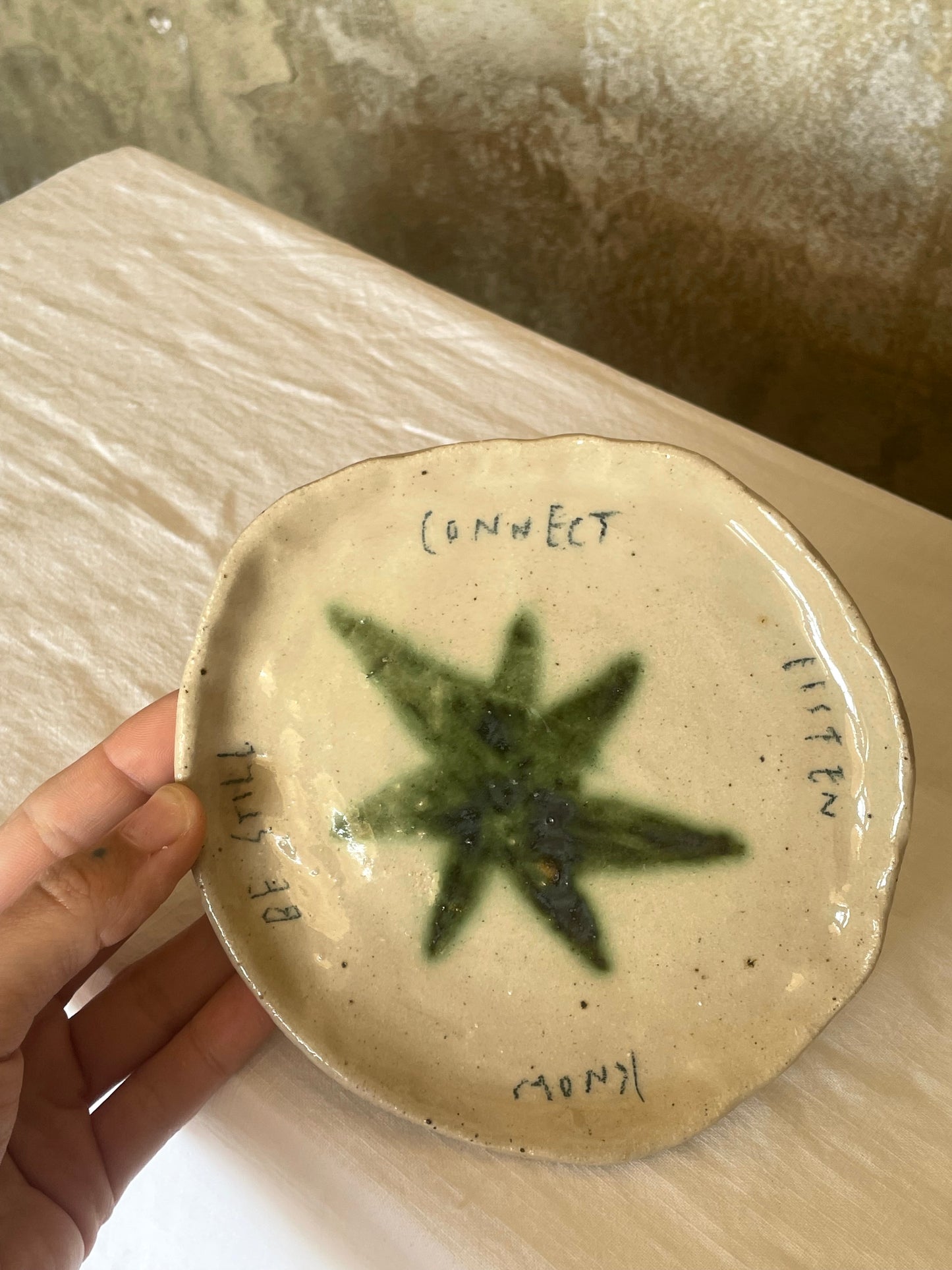 Connect, listen, know, be still snack plate