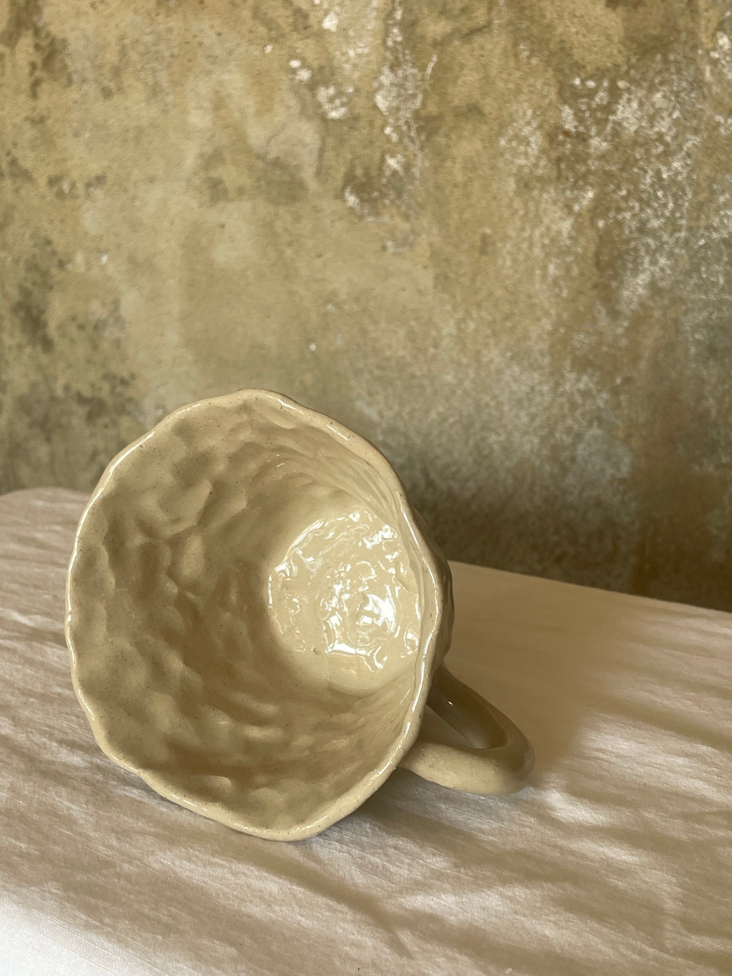 Connect, know, listen, be still tea cup