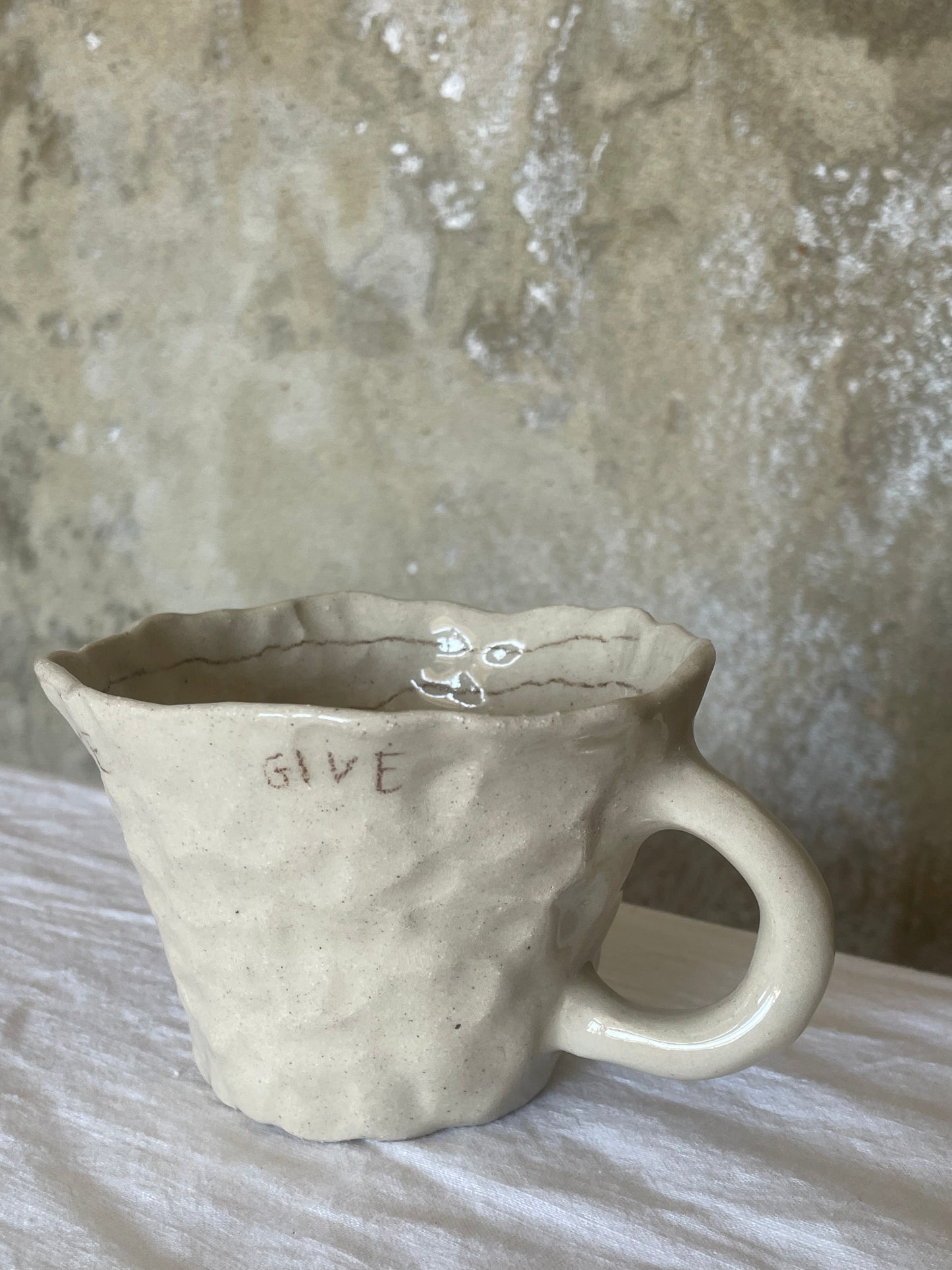 Ground, build, produce, give tea cup