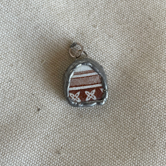 Found Pottery Pendant, A Treasure from Portsmouth
