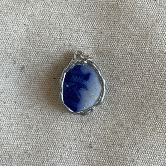 Sea Pottery Pendant, A Treasure from the Shores of Portsmouth