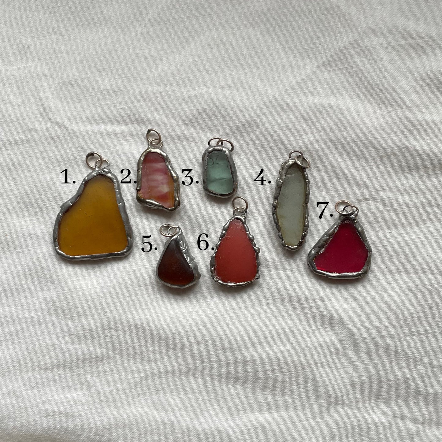 Sea Glass Pendant, Handmade Coastal Jewellery