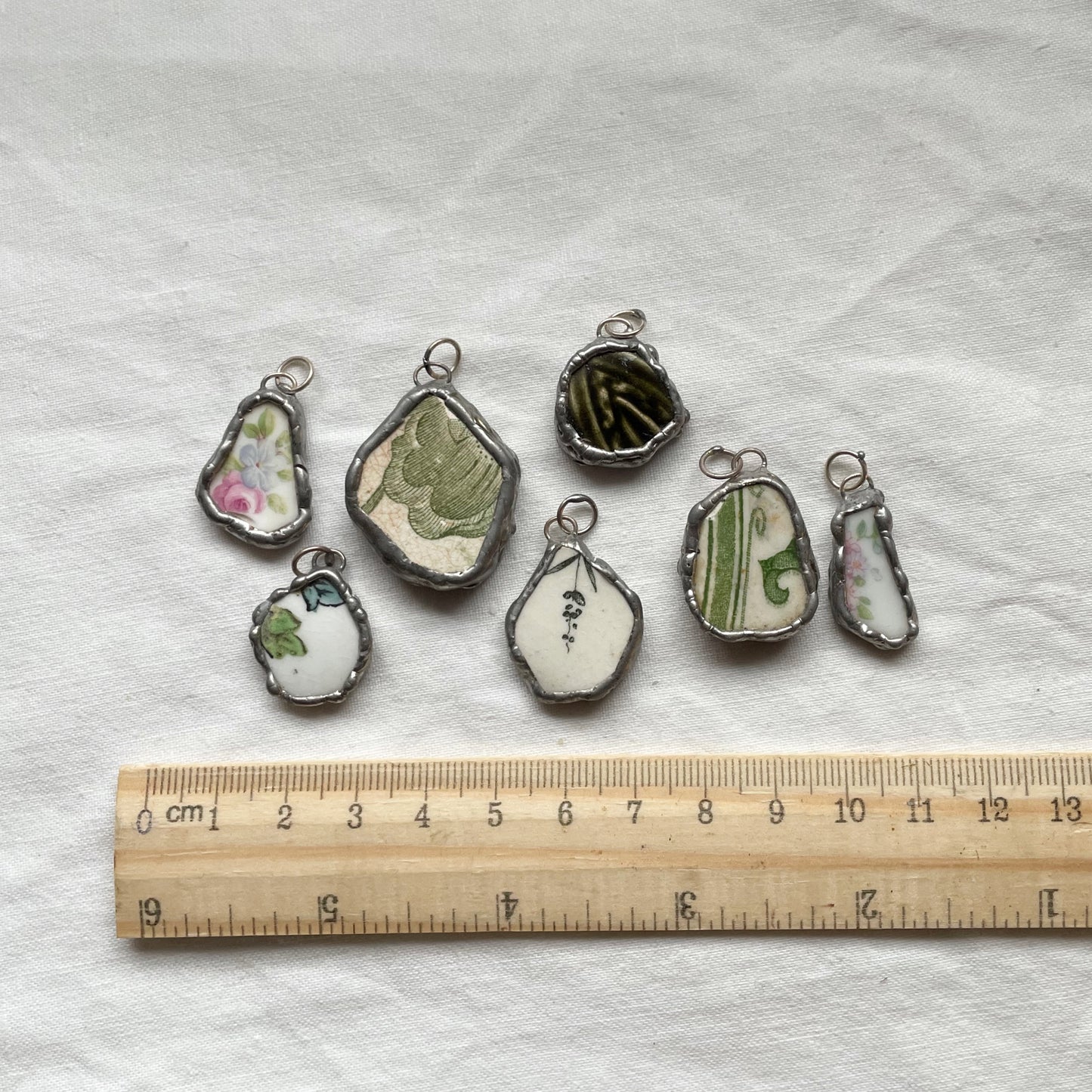 Sea Pottery Pendant, Handmade Coastal Jewellery