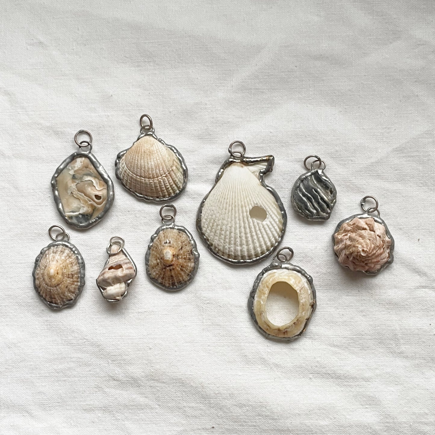 Handmade Shell Pendant, Coastal Jewellery Inspired by the British Shore