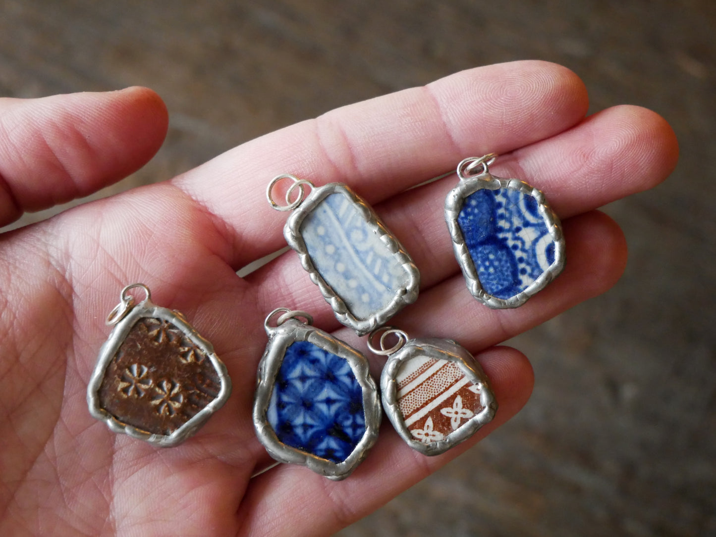 Sea Pottery Pendant, A Treasure from the Shores of Portsmouth