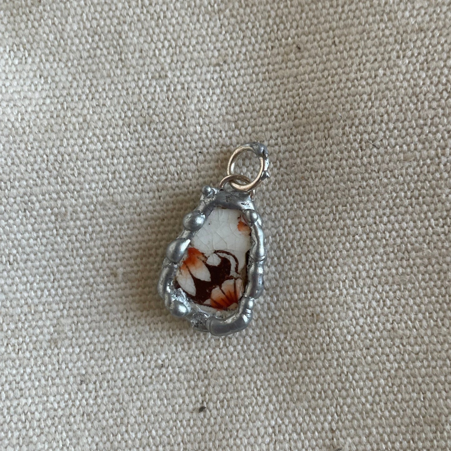 Found Pottery Pendant, Beachcombing Find